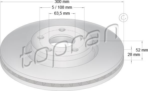 Topran 304 437 - Jarrulevy inparts.fi