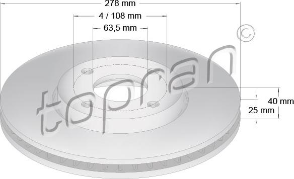 Topran 304 886 - Jarrulevy inparts.fi