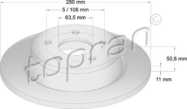 Topran 304 249 - Jarrulevy inparts.fi