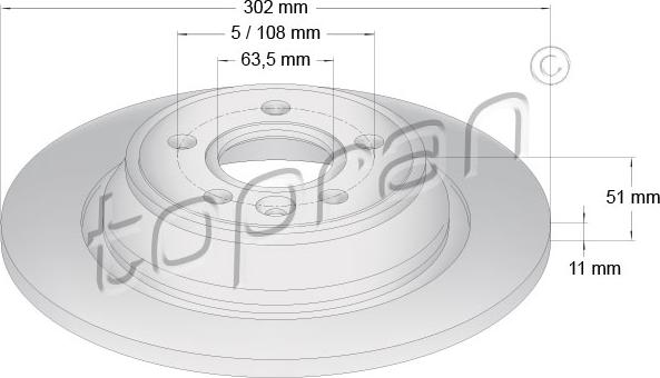 Topran 303 969 - Jarrulevy inparts.fi