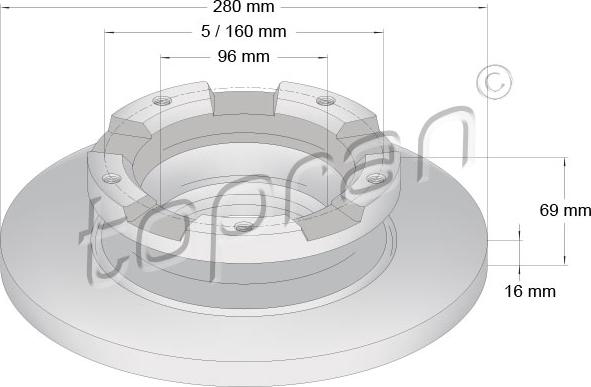 Topran 303 971 - Jarrulevy inparts.fi