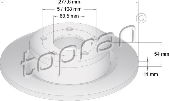 Topran 302 249 - Jarrulevy inparts.fi