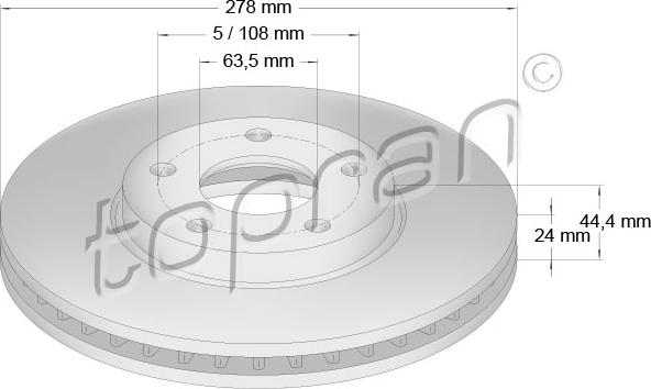 Topran 302 248 - Jarrulevy inparts.fi