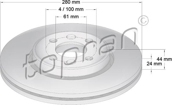 Topran 700 184 - Jarrulevy inparts.fi