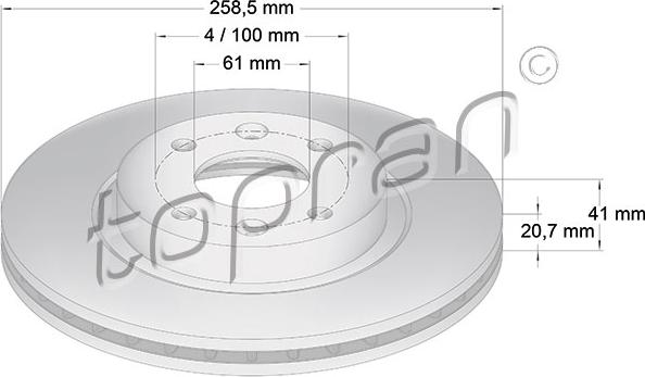 Topran 700 180 - Jarrulevy inparts.fi