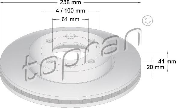 Topran 700 176 - Jarrulevy inparts.fi