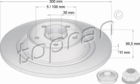 Topran 701 097 - Jarrulevy inparts.fi