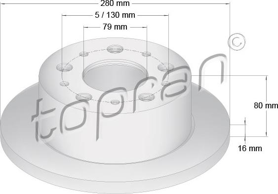 Topran 722 597 - Jarrulevy inparts.fi