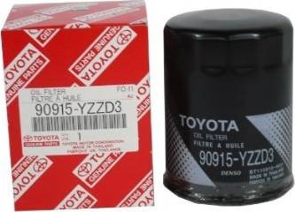 TOYOTA 90915-YZZD3 - Öljynsuodatin inparts.fi