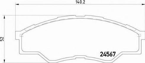 TOYOTA 04465-0K160 - Jarrupala, levyjarru inparts.fi