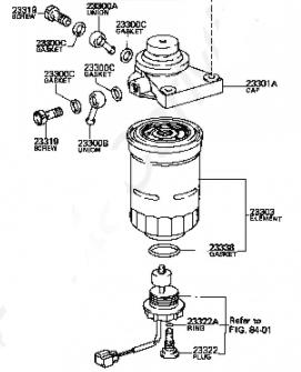 TOYOTA 2330064010 - Polttoainesuodatin inparts.fi