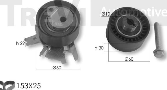 Trevi Automotive KD1459 - Hammashihnasarja inparts.fi