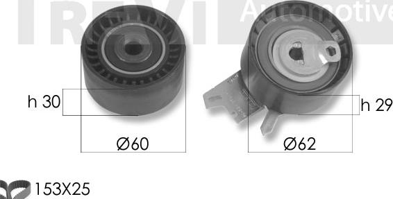 Trevi Automotive KD1451 - Hammashihnasarja inparts.fi