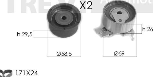 Trevi Automotive KD1465 - Hammashihnasarja inparts.fi