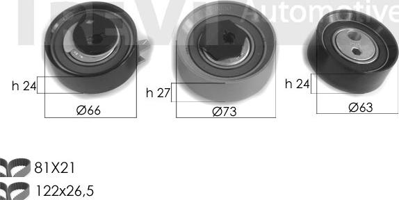 Trevi Automotive KD1417 - Hammashihnasarja inparts.fi