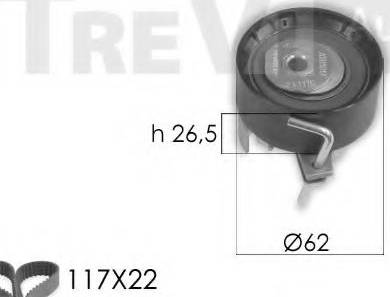 Trevi Automotive KD1423 - Hammashihnasarja inparts.fi