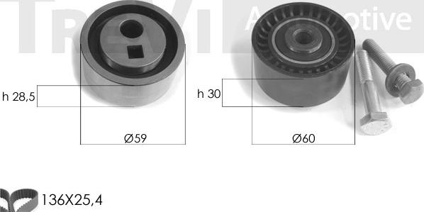 Trevi Automotive KD1046 - Hammashihnasarja inparts.fi