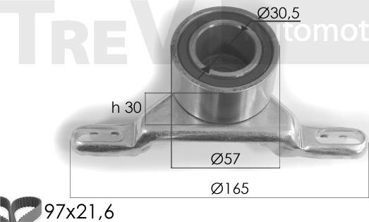 Trevi Automotive KD1068 - Hammashihnasarja inparts.fi