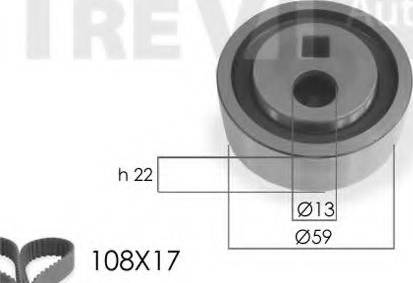 Trevi Automotive KD1006 - Hammashihnasarja inparts.fi