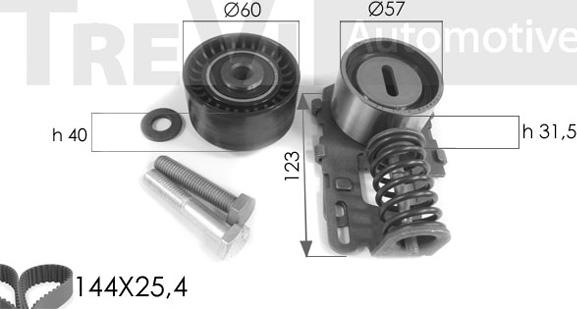 Trevi Automotive KD1016 - Hammashihnasarja inparts.fi