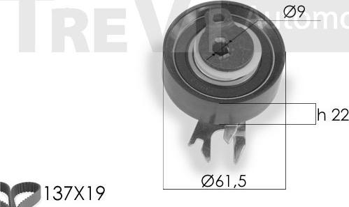 Trevi Automotive KD1159 - Hammashihnasarja inparts.fi