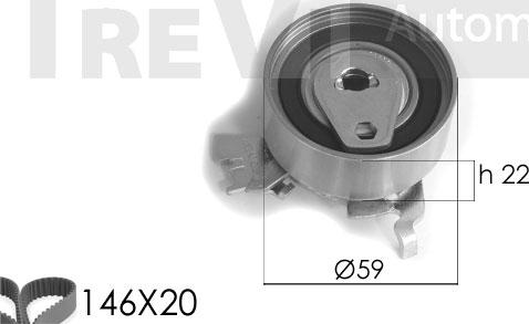 Trevi Automotive KD1169 - Hammashihnasarja inparts.fi