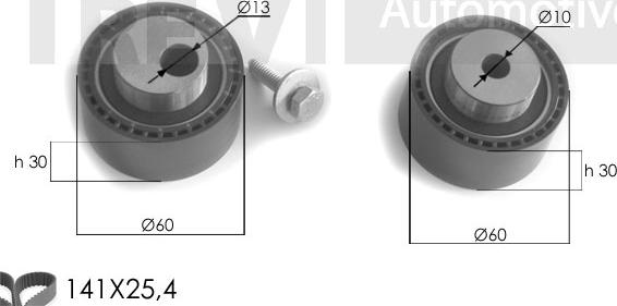 Trevi Automotive KD1107 - Hammashihnasarja inparts.fi