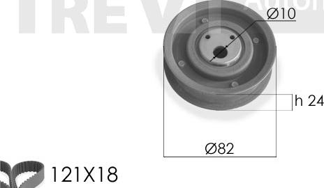 Trevi Automotive KD1173 - Hammashihnasarja inparts.fi