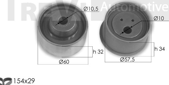 Trevi Automotive KD1349 - Hammashihnasarja inparts.fi