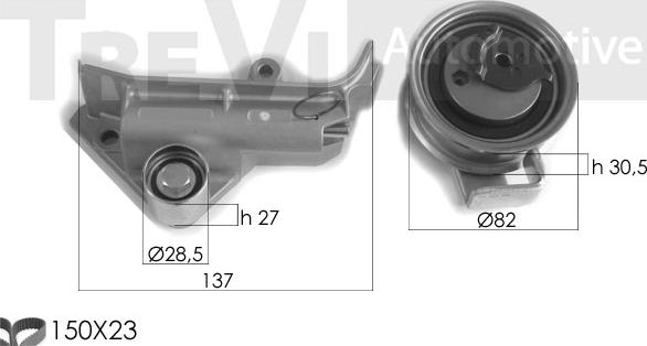 Trevi Automotive KD1347 - Hammashihnasarja inparts.fi