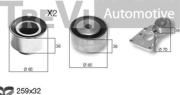 Trevi Automotive KD1366 - Hammashihnasarja inparts.fi