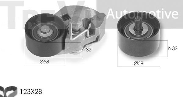 Trevi Automotive KD1316 - Hammashihnasarja inparts.fi