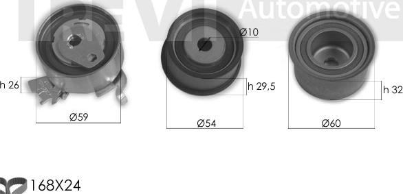 Trevi Automotive KD1384 - Hammashihnasarja inparts.fi