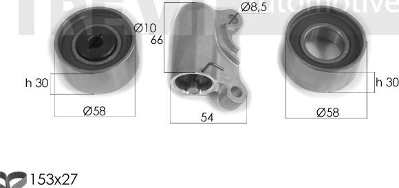 Trevi Automotive KD1380 - Hammashihnasarja inparts.fi