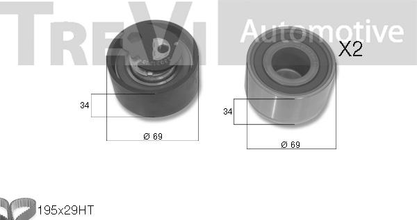 Trevi Automotive KD1329 - Hammashihnasarja inparts.fi