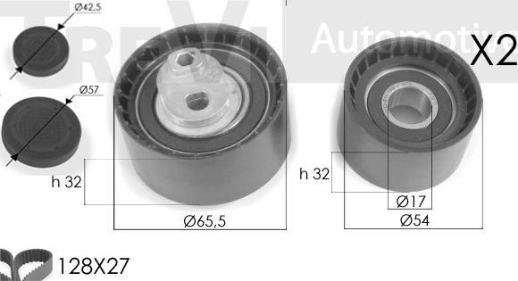 Trevi Automotive KD1246 - Hammashihnasarja inparts.fi