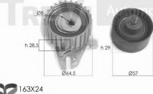 Trevi Automotive KD1254 - Hammashihnasarja inparts.fi