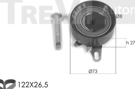 Trevi Automotive KD1262 - Hammashihnasarja inparts.fi