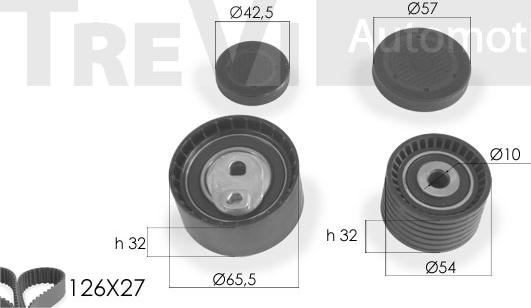 Trevi Automotive KD1214 - Hammashihnasarja inparts.fi