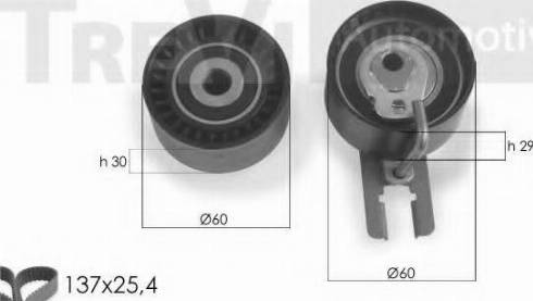 Trevi Automotive KD1286 - Hammashihnasarja inparts.fi