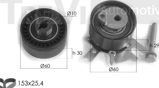 Trevi Automotive KD1283 - Hammashihnasarja inparts.fi