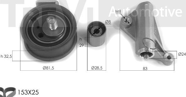 Trevi Automotive KD1277 - Hammashihnasarja inparts.fi