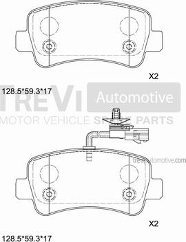 Trevi Automotive PF1668 - Jarrupala, levyjarru inparts.fi