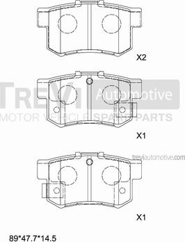 Trevi Automotive PF1610 - Jarrupala, levyjarru inparts.fi