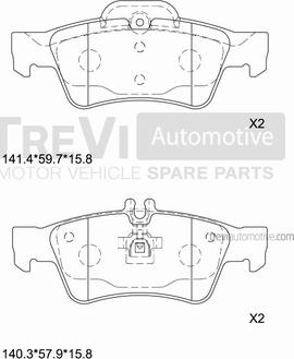 Trevi Automotive PF1148 - Jarrupala, levyjarru inparts.fi