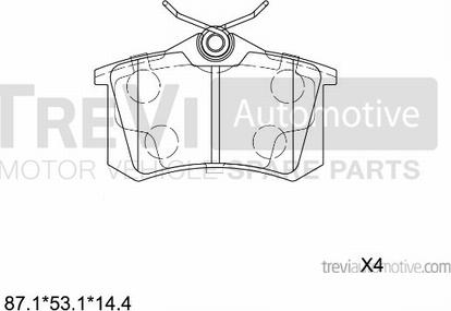 Trevi Automotive PF1132 - Jarrupala, levyjarru inparts.fi