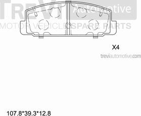 Trevi Automotive PF1356 - Jarrupala, levyjarru inparts.fi