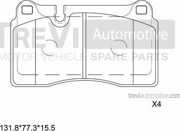 Trevi Automotive PF1293 - Jarrupala, levyjarru inparts.fi