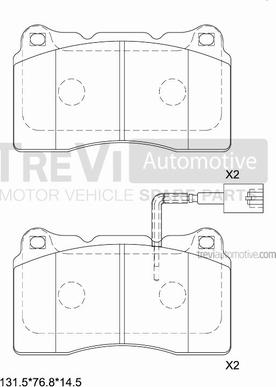 Trevi Automotive PF1262 - Jarrupala, levyjarru inparts.fi