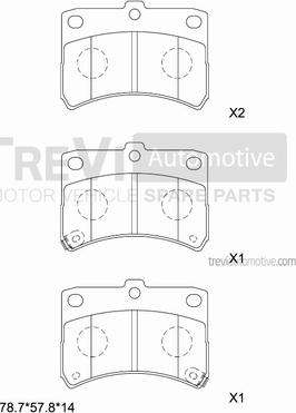 Trevi Automotive PF1229 - Jarrupala, levyjarru inparts.fi